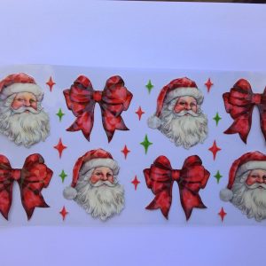 Santa red bows