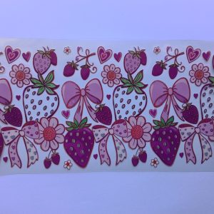 Strawberry and bows purple
