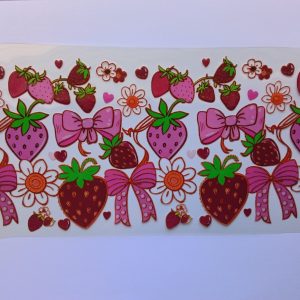 Strawberry and bows pink