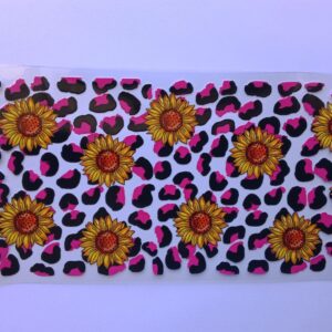 Leopard print sunflower
