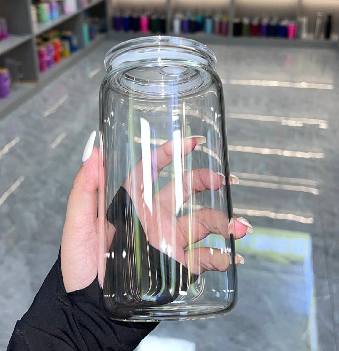 Clear glass libby (No Glitter)