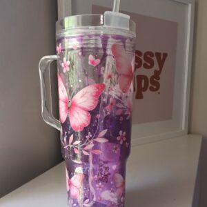 Butterfly pink 40oz Lava pre Made